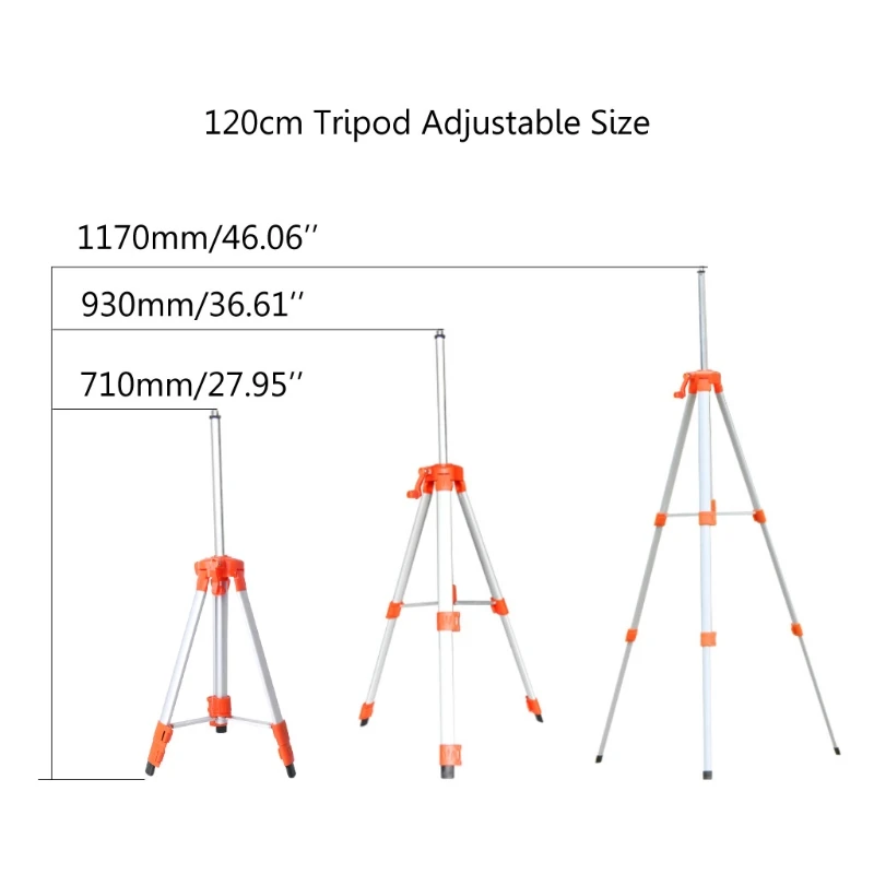 Universal Adjustable Aluminum Alloy Tripod Stand 1.5M/1.2M with Bubble Level for Automatic Self Leveling Laser Level