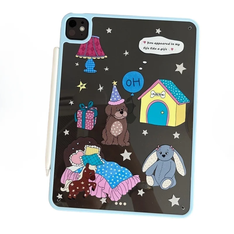 

Cartoon Transparent Tablet Case For Mini 7 6 iPad 11 10 6 5 Pro 2024 2022 2021 2020 2018 Air 2025 2024 5 4 Back Cover