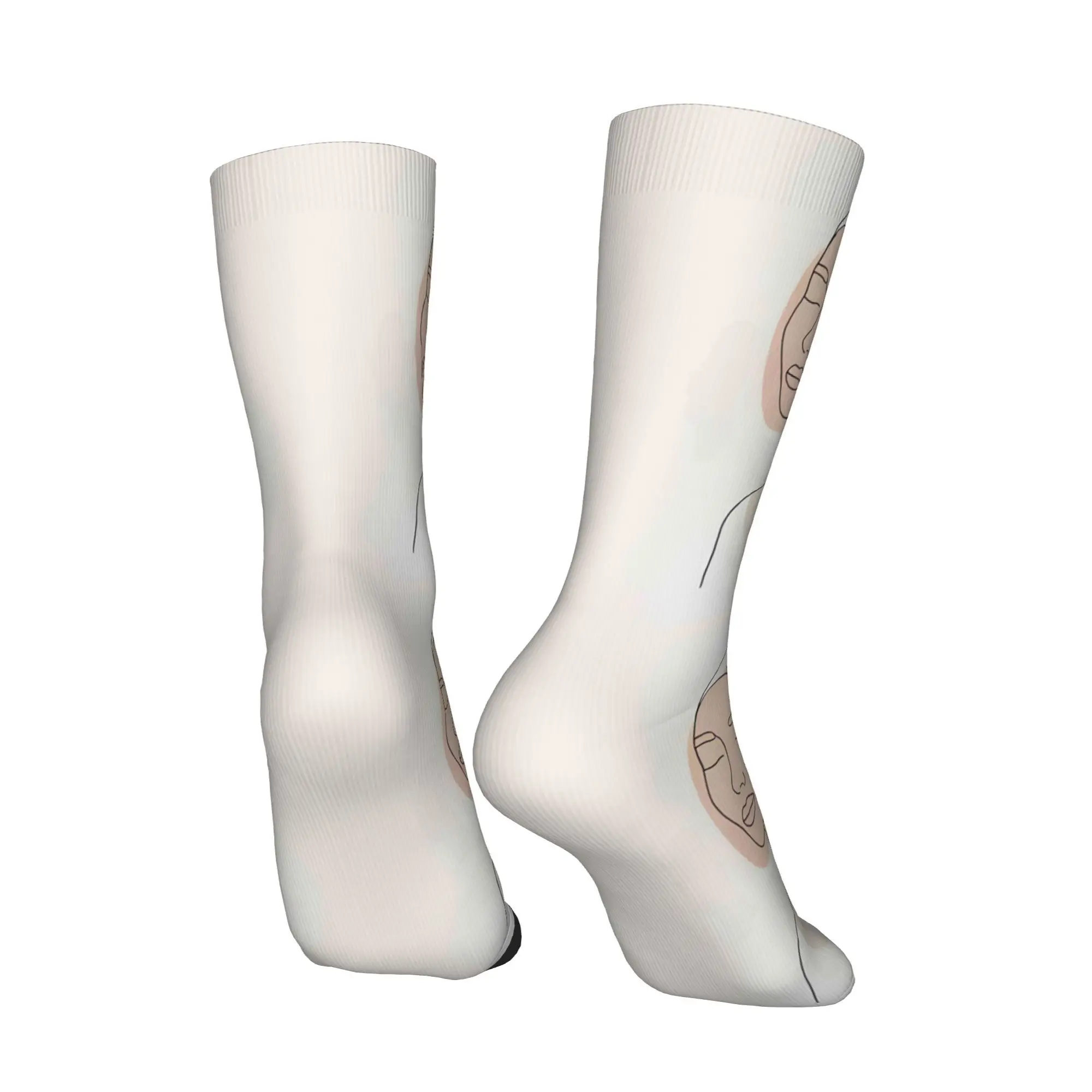 Abstract Painting  Sock Printed Man Polyester