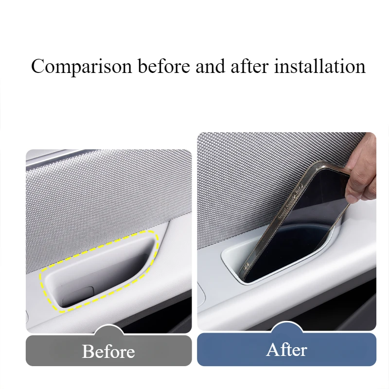 For XPENG Xiaopeng MONA M03 Car Door Handle Storage Box Door Bowl Armrest Box Waterproof and Dustproof Modification Accessories