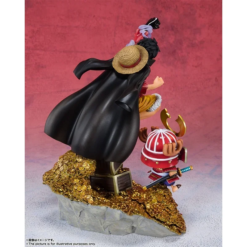 Bandai-figura Original de One Piece, figura de Anime, artszero Monkey D. FIGURA DE ACCIÓN DE Luffy, juguetes para niños, regalo, adornos de modelos coleccionables