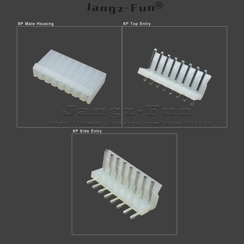 20Pcs 8 P Ch 3.96 Plug 3.96Mm Molex CH3.96 8 Pin Man Vrouw Behuizing Header Connectors Elektrische Kabel elektrische Draad Connector