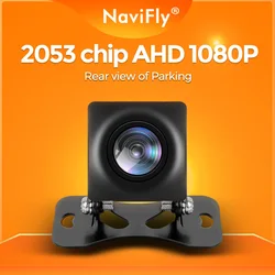 Navifly 170 ° Groothoek Nachtzicht Waterdicht Ahd 1080P Achteruitrijcamera Achteruitrijcamera Voor Universele Auto