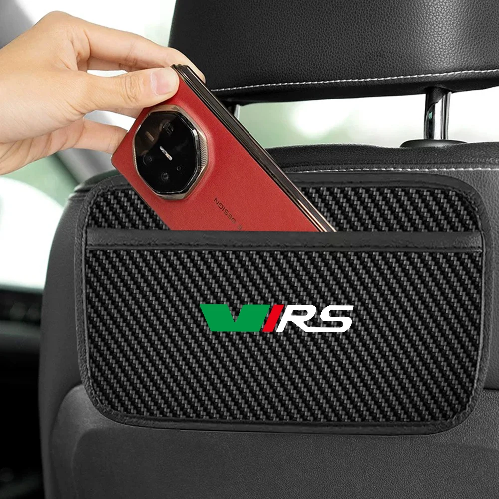 Car Storage Net Bags Organizer Phones Coins Keys Storage for Skoda VRS FABIA KODIAQ KAROQ octavia RAPID ROOMSTER SCALA Yeti