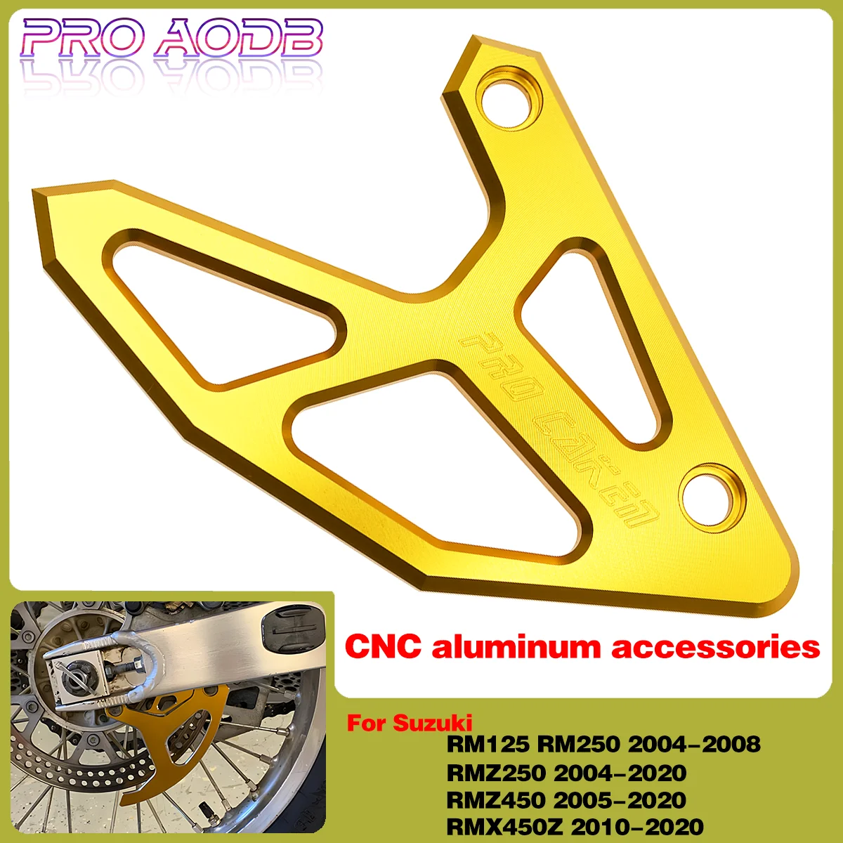 

Motorcycle CNC Rear Brake Disc Guard Protector Cover For Suzuki RMZ450 RMX450Z RM RM125 RM250 RMZ250 125 250 Z250 Z450 RMX 450Z