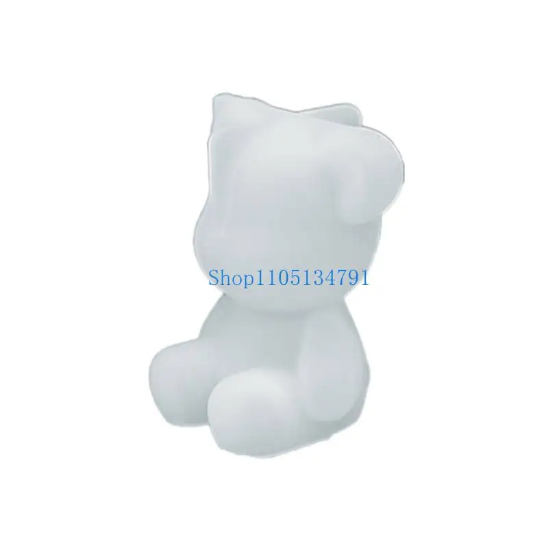 

98km Shiny Keychain Resin Molds Bear Rabbit Silicone Casting Molds for DIY