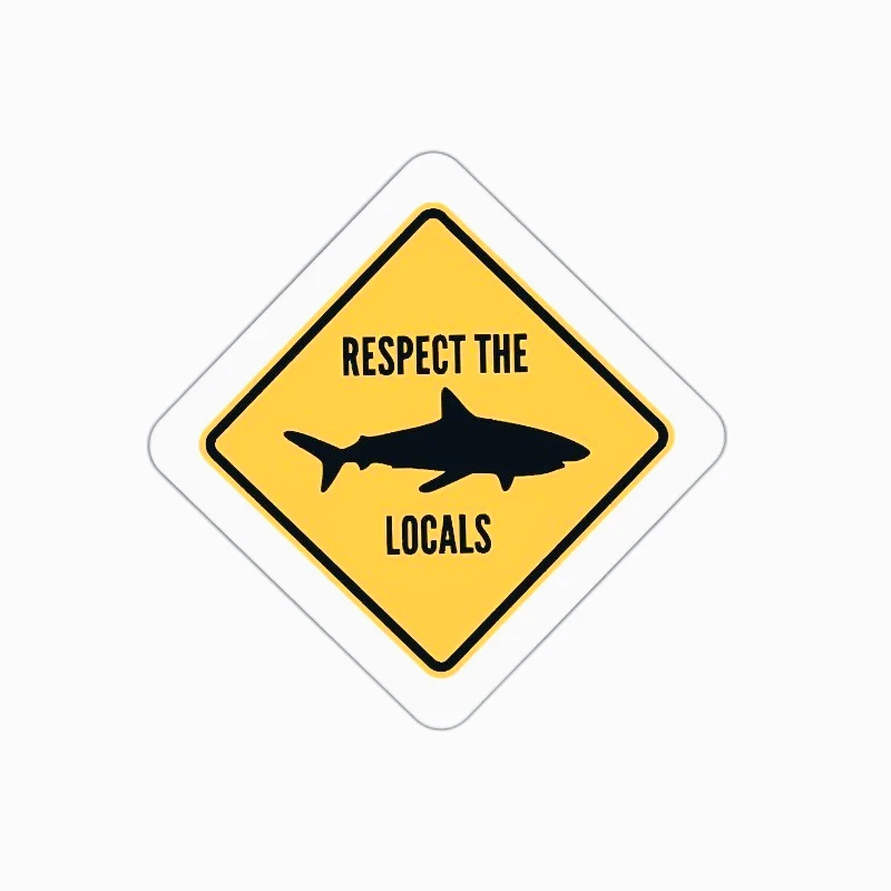 Car decoration stickers  FOR Respect sharks with local stickers and decals  20CM PVCKK