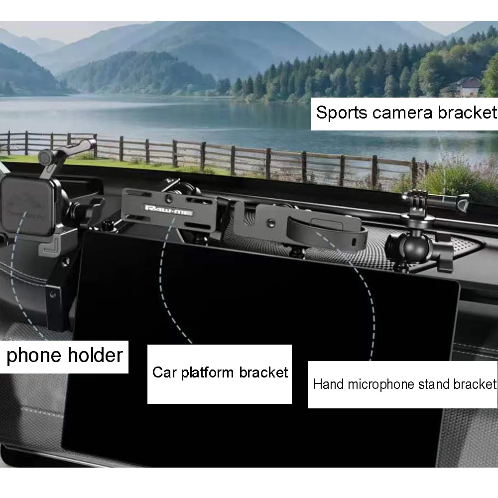 Fit For GWM Tank 700 2026 Hi4-Z/T Console Dash Integrated Bracket Screen Navigation Interior Modification Custom Accessories
