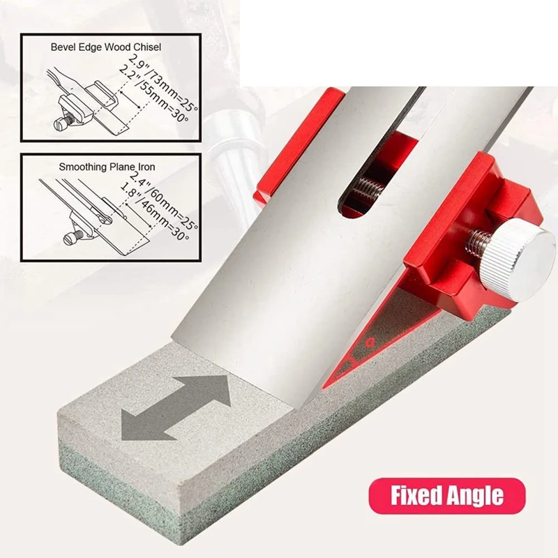 Honing Guide Tool,Sharpening Holder Kit For All Knives,Wood Chisel, Fixed Angle Knife Sharpener Tool Set For Woodworking