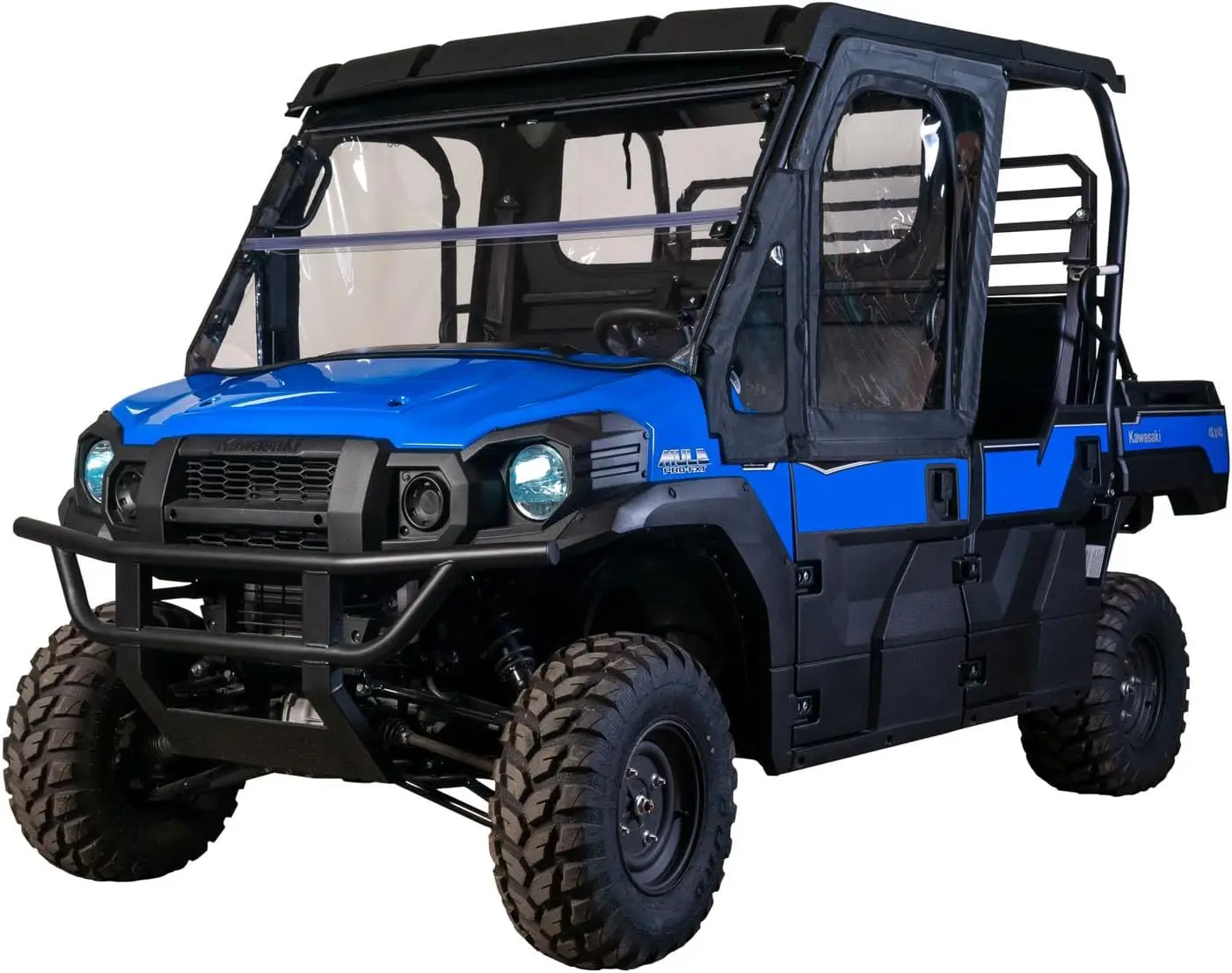 Utv Framed Upper Door Kit Compatible With Kawasaki Mule Pro Fx/Fxt 2015-2023 Utv Models | Cab Enclosure