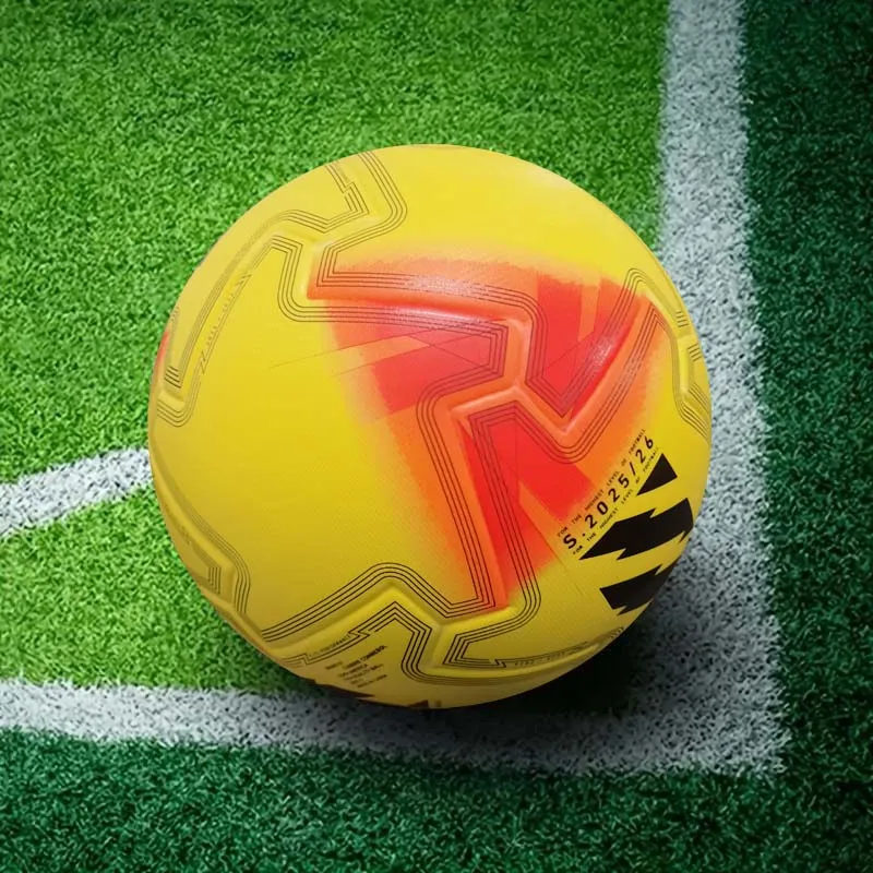 

Высококачественный футбольный мяч, стандартный размер 5, подходит для ежедневных спортивных тренировок и соревнований, нескользящий, износостойкий, утолщенный и взрывозащищенный