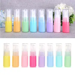8Pcs 10ml Macaron Candy Color Refillable Empty Bottles Cosmetic Sample Pump Vial Container Makeup Cream Lotion Storage Bottles