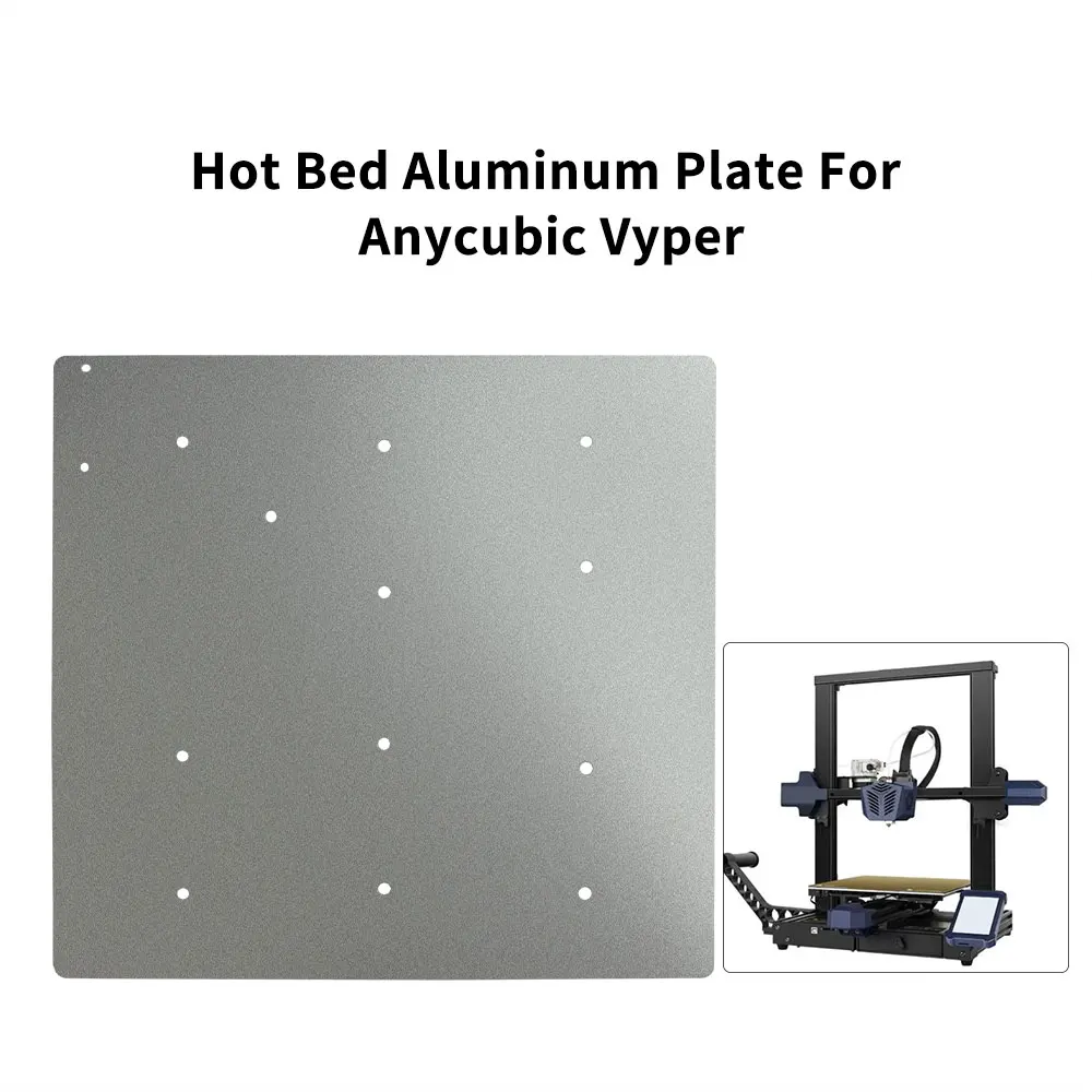 For Anycubic Vyper/Mega HeatBed Aluminum Build Plate Flat Aluminum Sheet DIY Thickness 3mm Hotbed Aluminum Plate 3D Printer Part