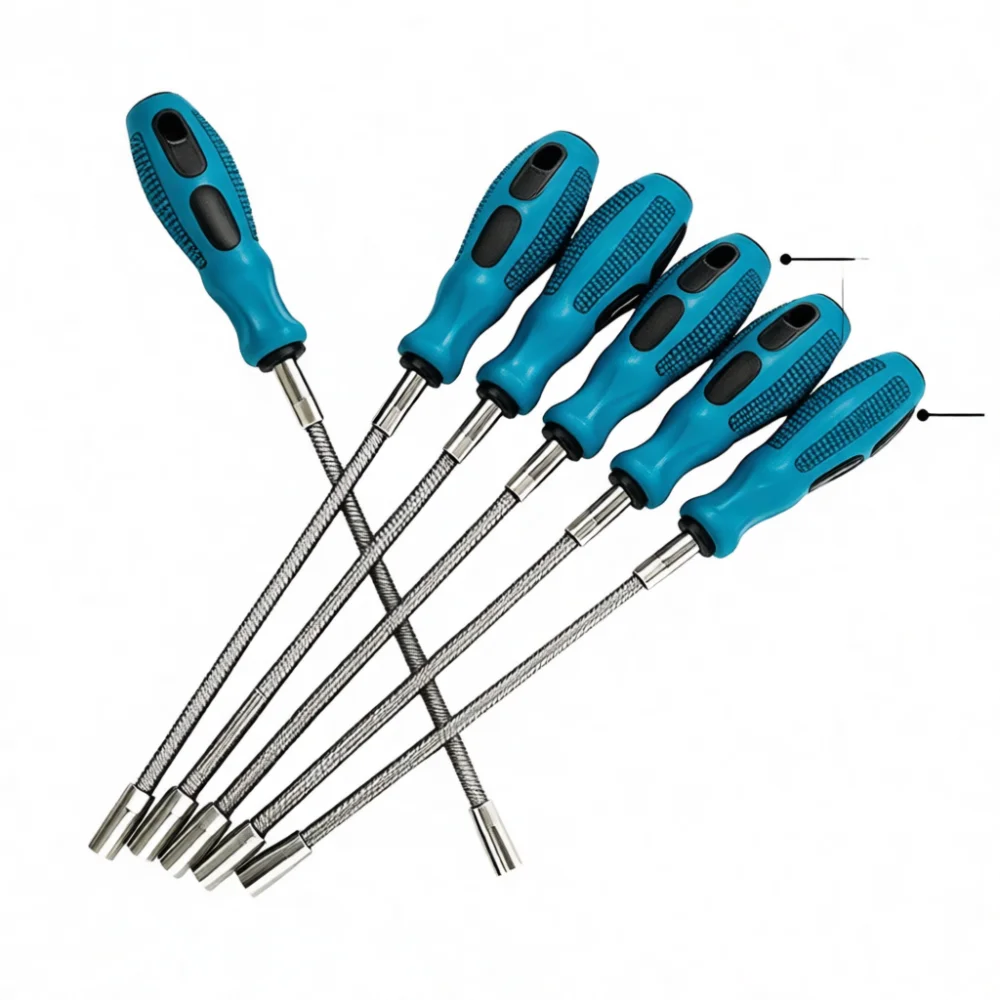 Flexible Drill Bit Extension Shaft Screwdriver For Pipe Clamp Screw Tightening Automotive Repair Mechanical Hand Tools