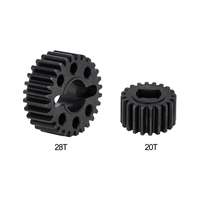 Steel 28/20T Portal Gear Set for 1/10 RC Crawler Vanquish VS4-10 Phoenix F10 Portal Axle