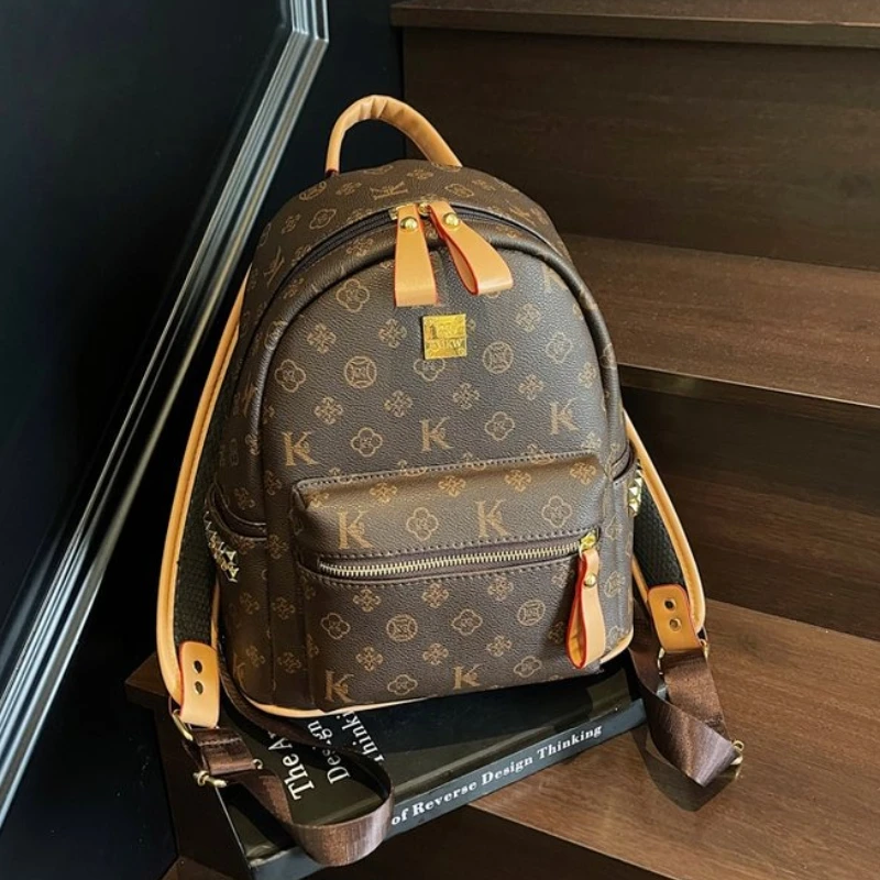 

Новый стиль модного, легкого женского рюкзака с цветочным принтом в стиле ретро 2023 года, повседневный женский рюкзак