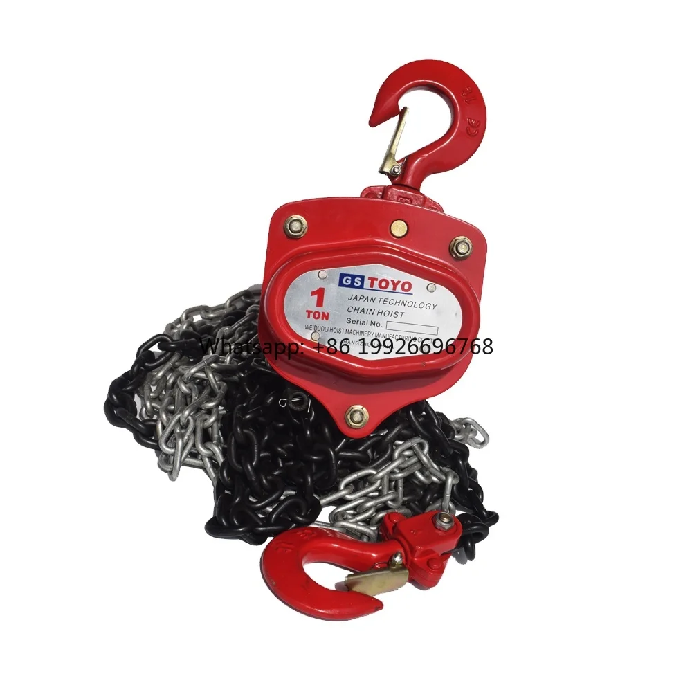 Paranco a catena manuale da palco di marca GSTOYO Paranco a catena con carico a caduta singola