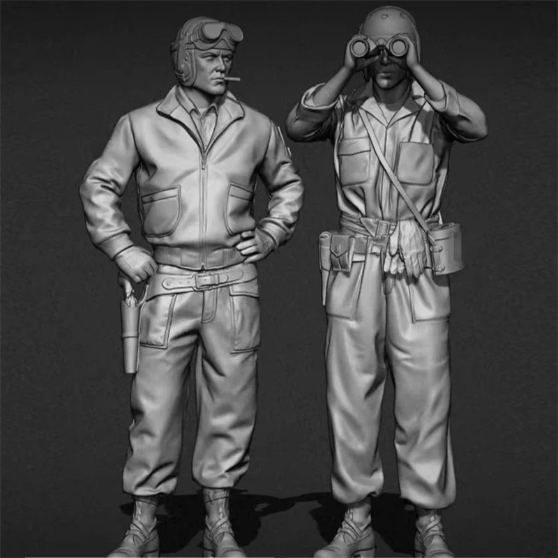 Resin Figures  Soldier  model kits  sw7(only 2 figures) Unpainted Unassambled 1/35