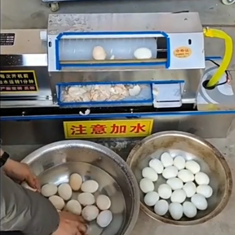 Egg Shelling Breaking Machine Automatic Egg Shell Peeler Machine Boiled Eggs Peeling Machine