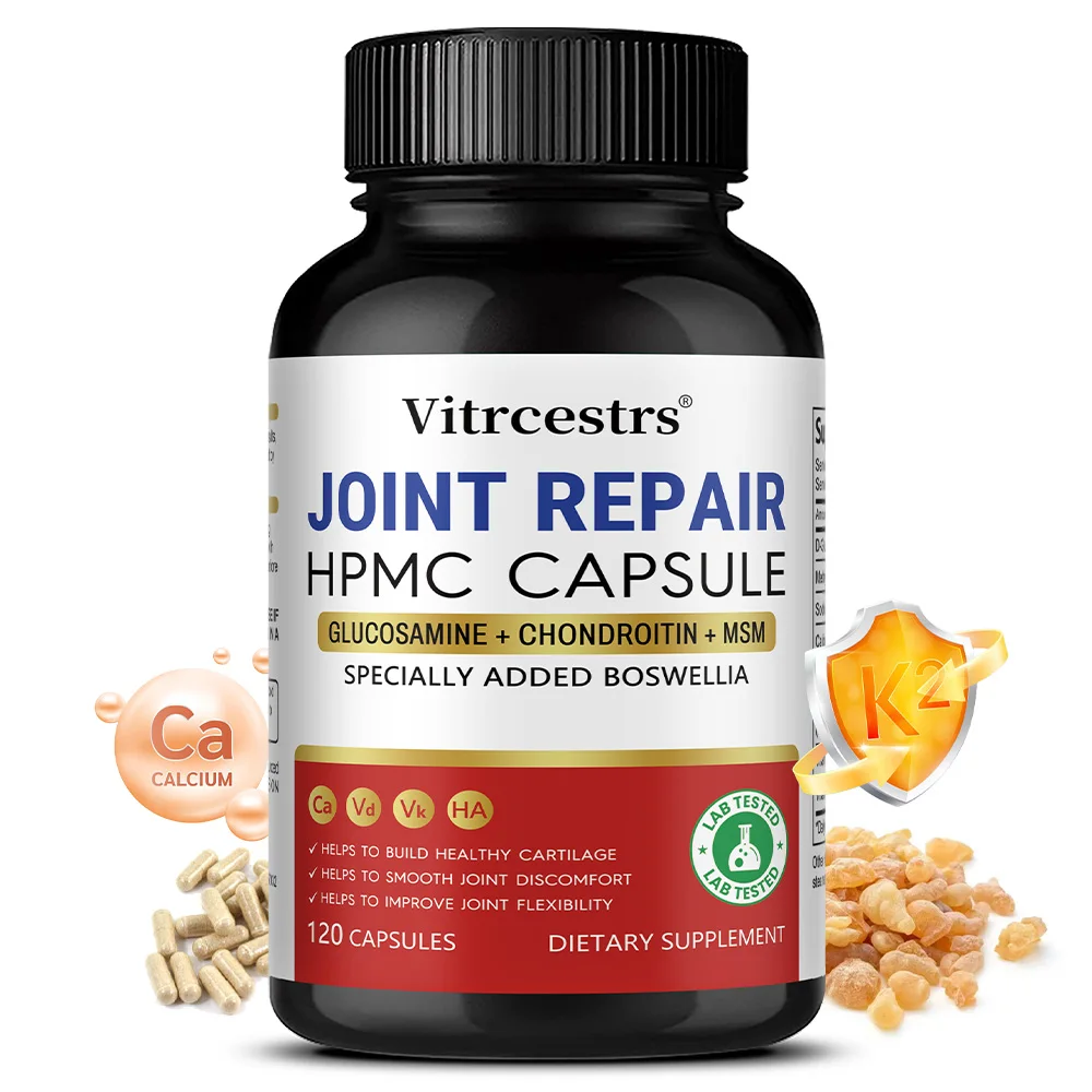 Extra Strength Natural Joint Support – with Glucosamine Chondroitin & MSM – Supports Flexibility Shoulder Knee Bones