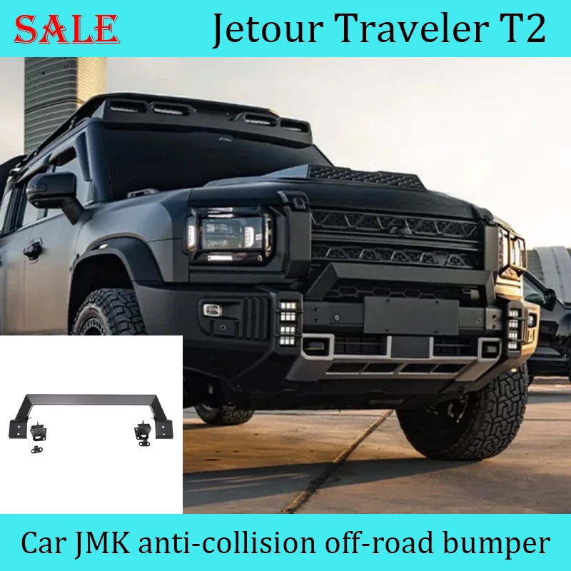 Fit for JETOUR Traveler T2 2023-2024 Car Front cowshed bar JMK modified anti-collision off-road bumpers car external accessories