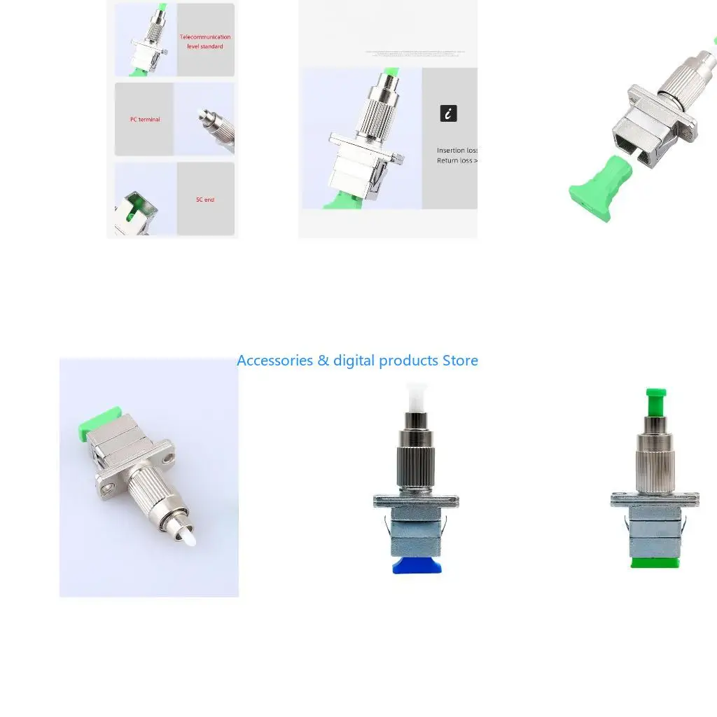 77JD Fiber Optical Connectors Male to Female Adapters Single Mode Multimode