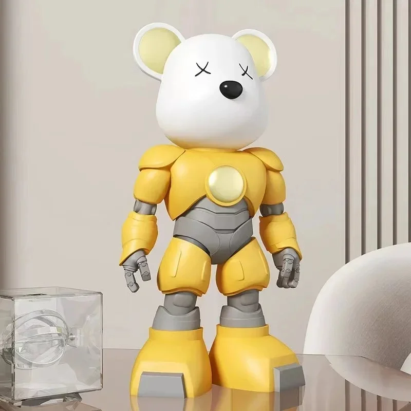 

Bearbrick Violence Bear Bear Brick Sculptures Figurines Mecha Violent Bearbricks Kawaii Room Decor Bear Bricks Gifts