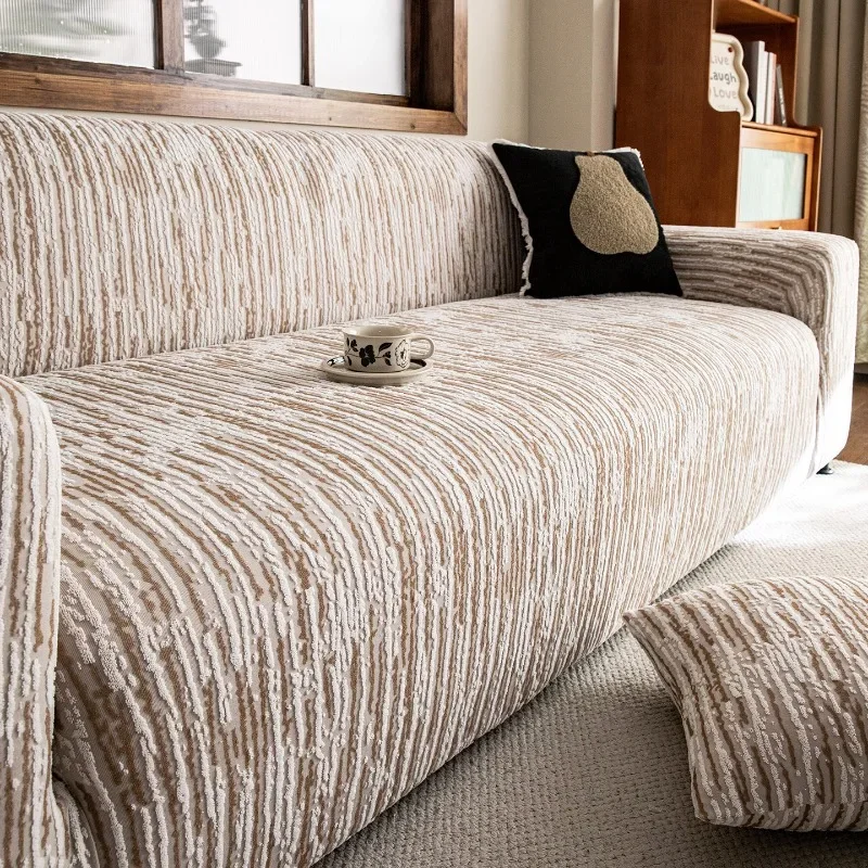 Chinese Retro Sofa Covers Anti Cat Scratch Sofa Cover High Elasticity Full Coverage Sofa Cushion Soft Texture Couch Slipcover