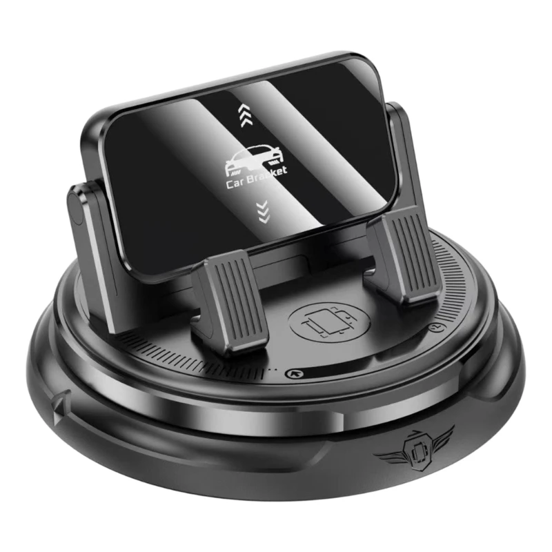 462A Car Phone Stand with Parking Number Plate Rotating Dashboard Viewing Frame, Plastic Car Accessory for Temporary Parking and