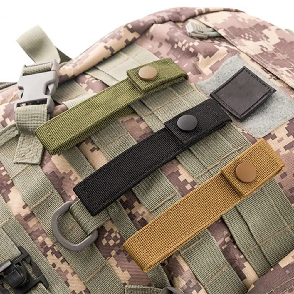 Climbing Belt Buckle  Useful Snap-fastener Solid Color  Outdoor Backpack Hanging Straight Molle Buckle for Backpacking