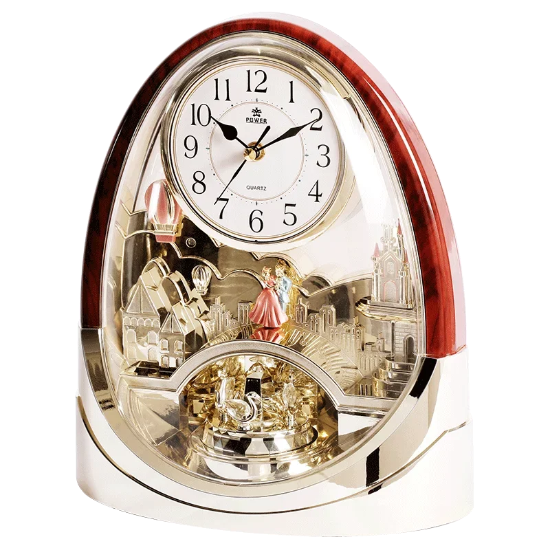 Horloge de bureau itude, pendule silencieuse, décoration d'étude