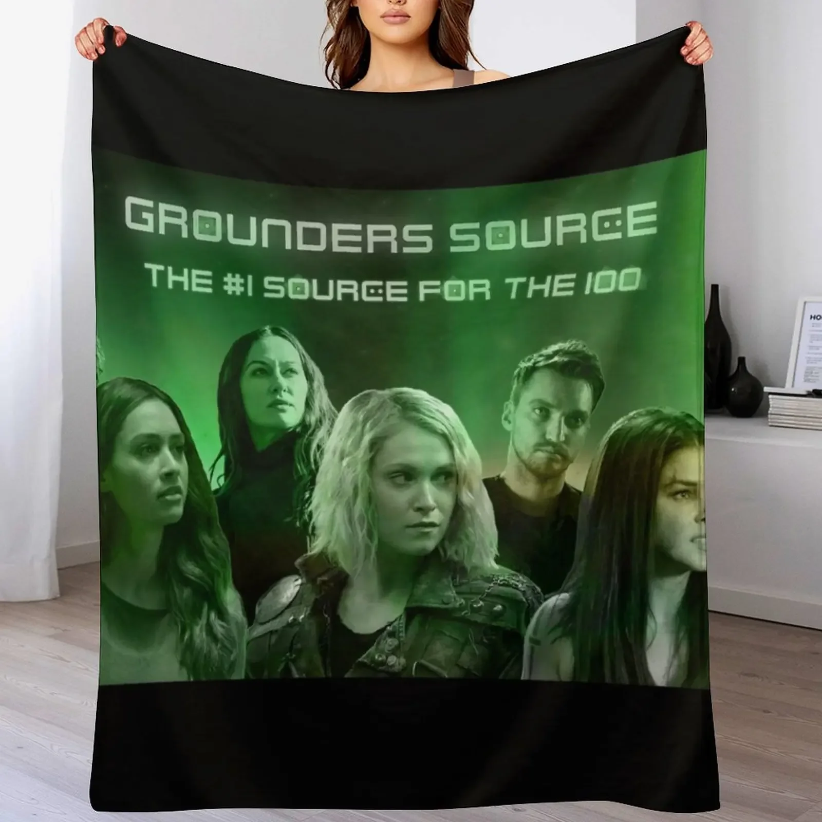 Grounders SourceArtwork Throw Blanket anime christmas gifts Cute Bed covers Blankets