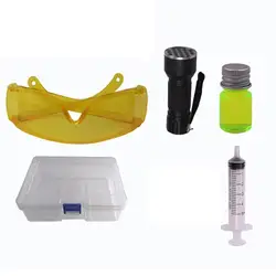 Car Leak Detection Kit For Auto Air Conditioning R134a Refrigerant Fluorescent Gas A/C Leak Test UV Dye Repair Tools