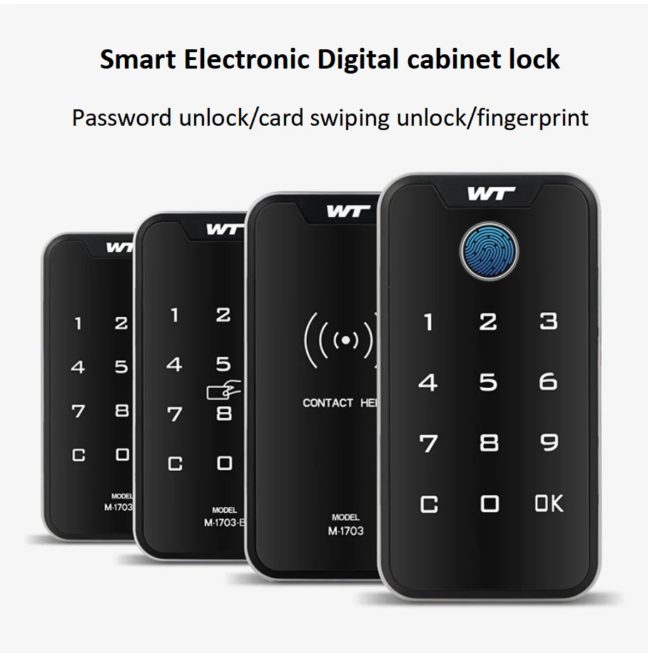 Casier de bug astique Intelligent, Clavier d\'Armoire, Empreinte Digitale, Mot de Passe, Code, Carte Rfid