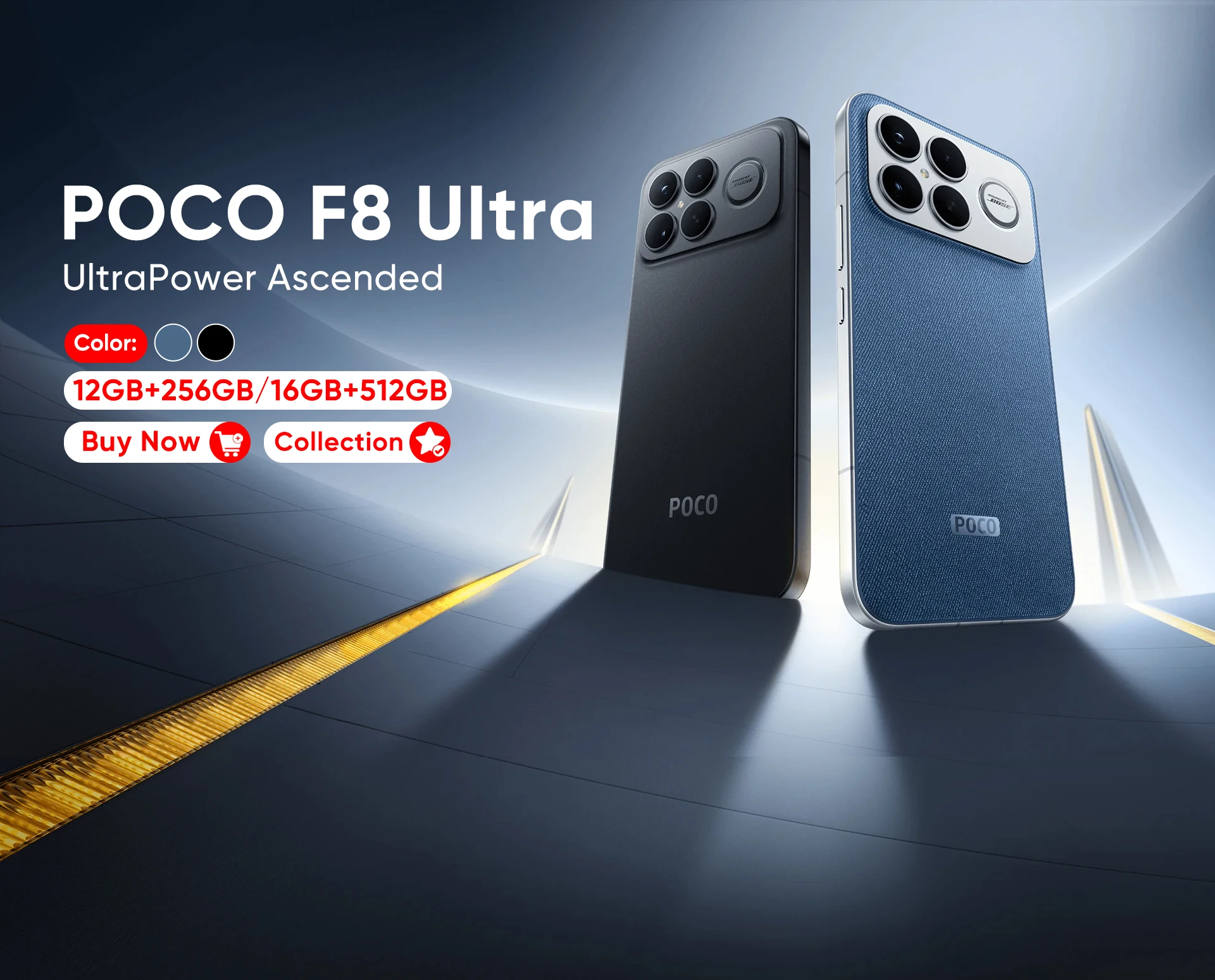 Smartphone POCO F8 Ultra 5G Global Version Snapdragon® 8 Elite Gen 5 6.9' Eye-care AMOLED Display 6500mAh 100W HyperCharge NFC