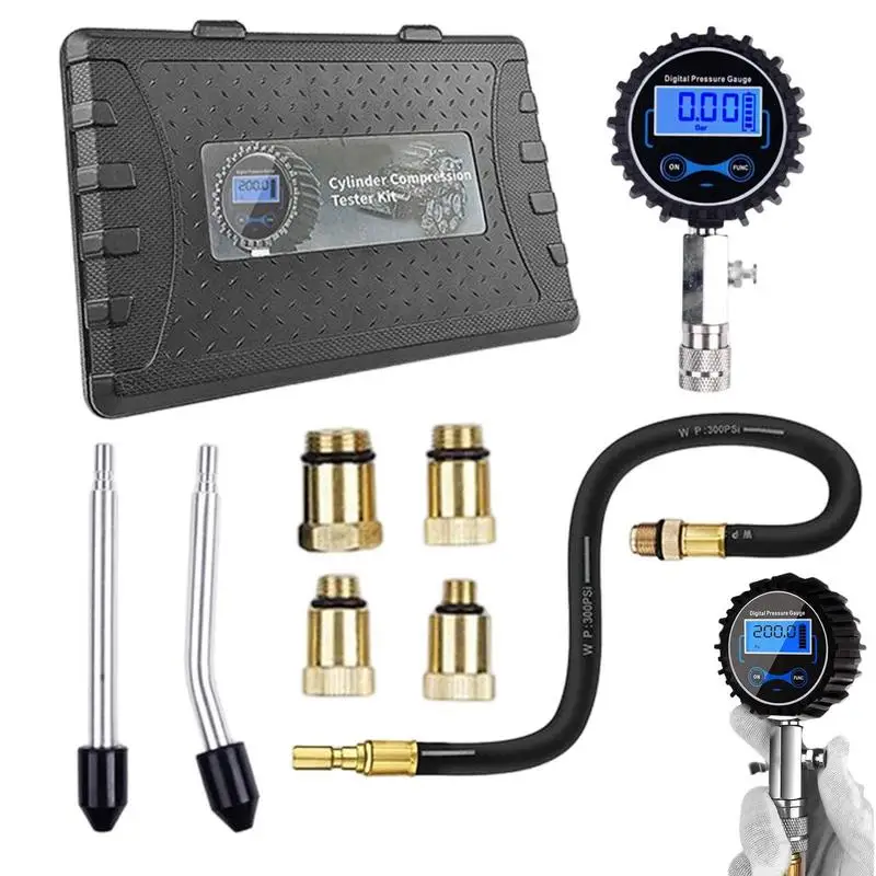 

Compression Tester Automotive Digital Cylinder Compression Gauge Engine Compression Tester Gasoilne Engine Pressure Gauge