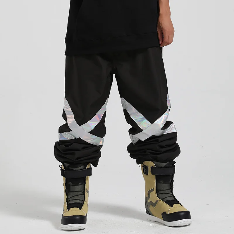 2025 Nuovi pantaloni da sci invernali antivento impermeabili sport sulla neve pantaloni da sci da donna traspiranti snowboard all'aperto pantaloni solidi da uomo