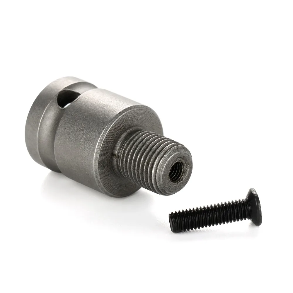 2pcs 1/2-20UNF Thread Threaded Drill Chuck Adapter Reverse Thread Screw With Hole Design Square Female Adapter