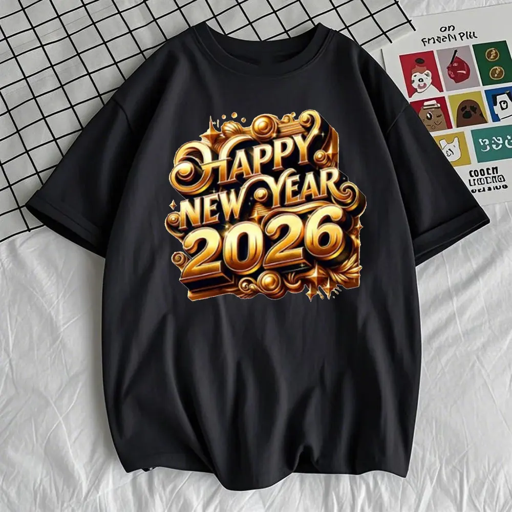 Happy New Year 2026 Unisex Softstyle T-Shirt New Year's Celebration Tee Festive Graphic Shirt Holiday Apparel Unisex Gift