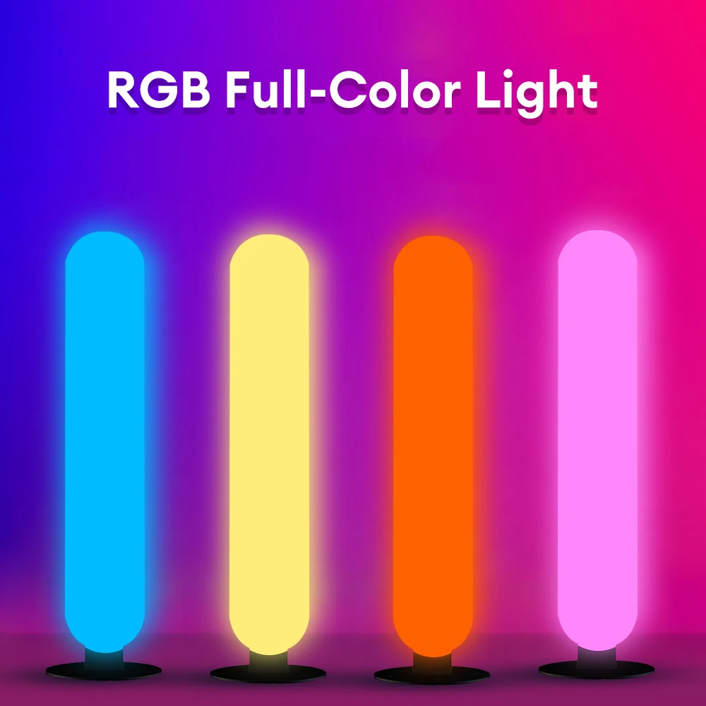 Escritorio LED barra de luz de Ambiente RGB música USB sincronizada control remoto juego de computadora TV dormitorio lámpara de mesa decolorada