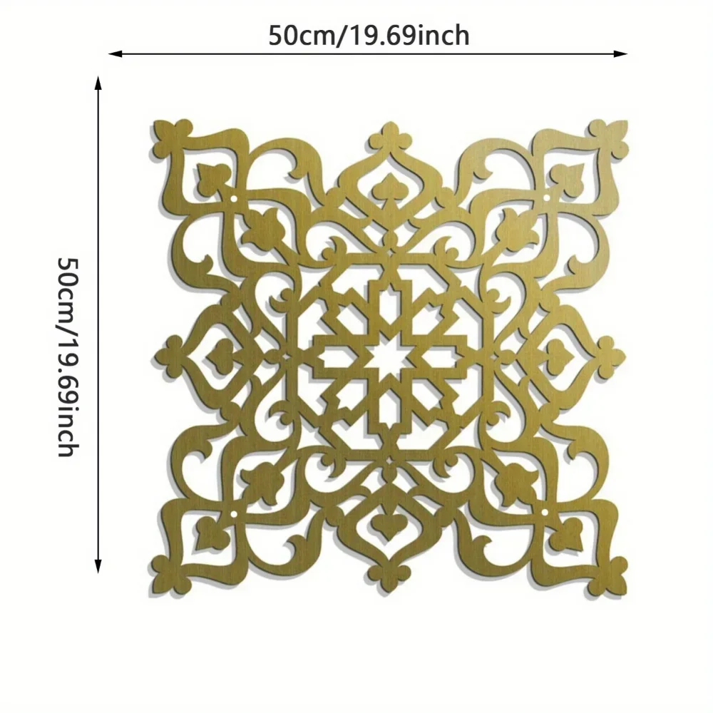 CIFBUY Iron Wall Art Moroccan Arabesque Metal Sculpture Islamic Hanging Decor For Living Room Home Decoration Wall Ornament