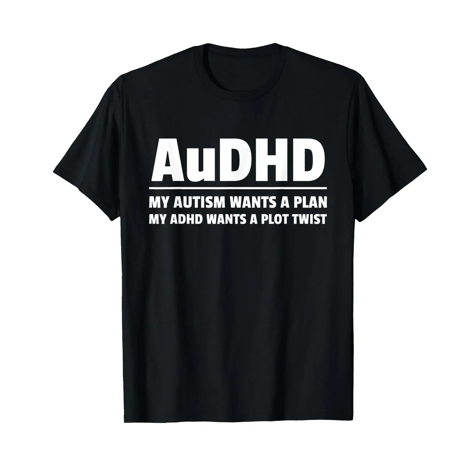AuDHD Autism ADHD Neurodivergent Minds T Shirt vintage Washed Stretched Soft Versatile designer clothes Unisex Casual Slightly
