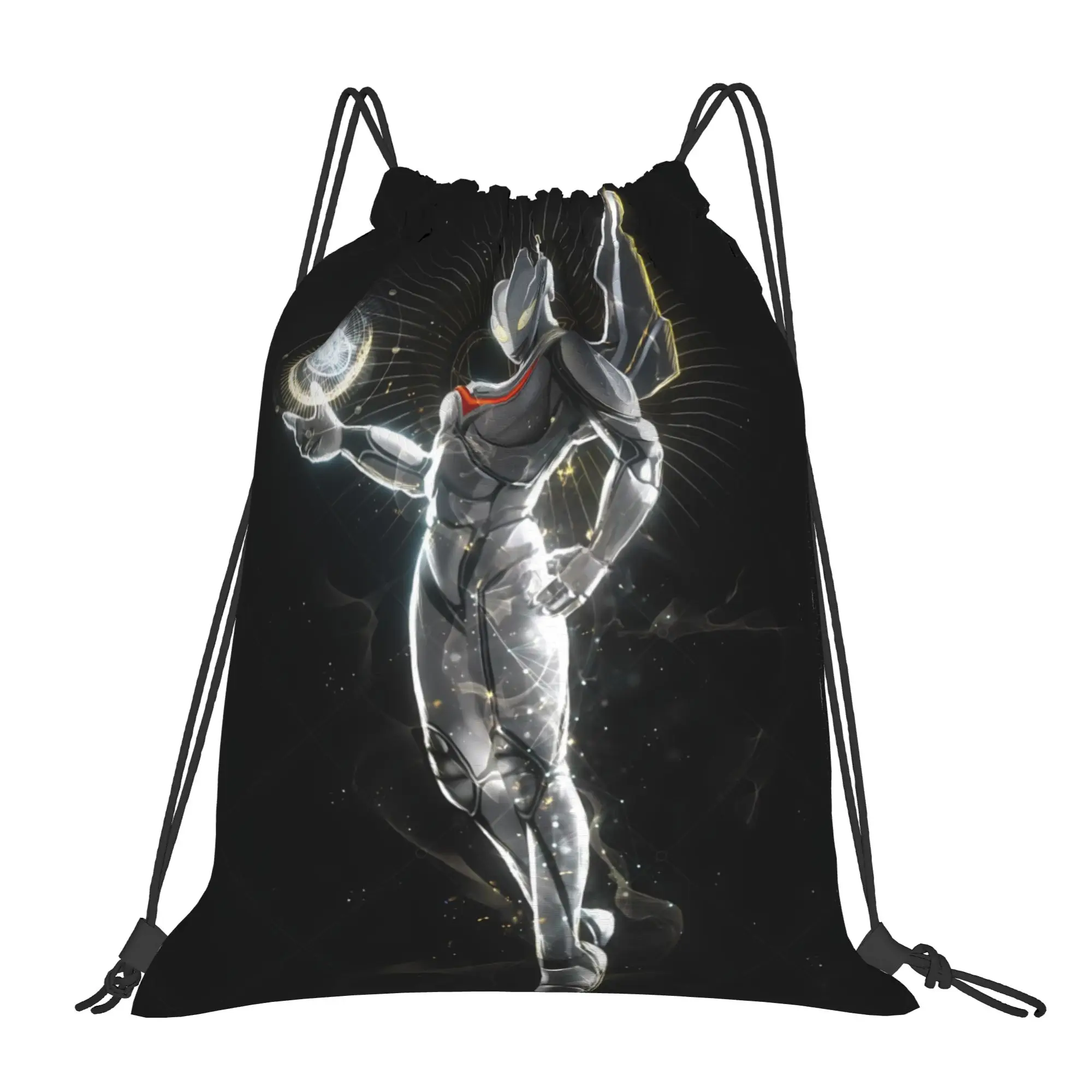 For travel Pouch Ultraman  Kawaii Drawstring Bags School Shoe Clothes Storage Multi-function Teen Portable Rucksack