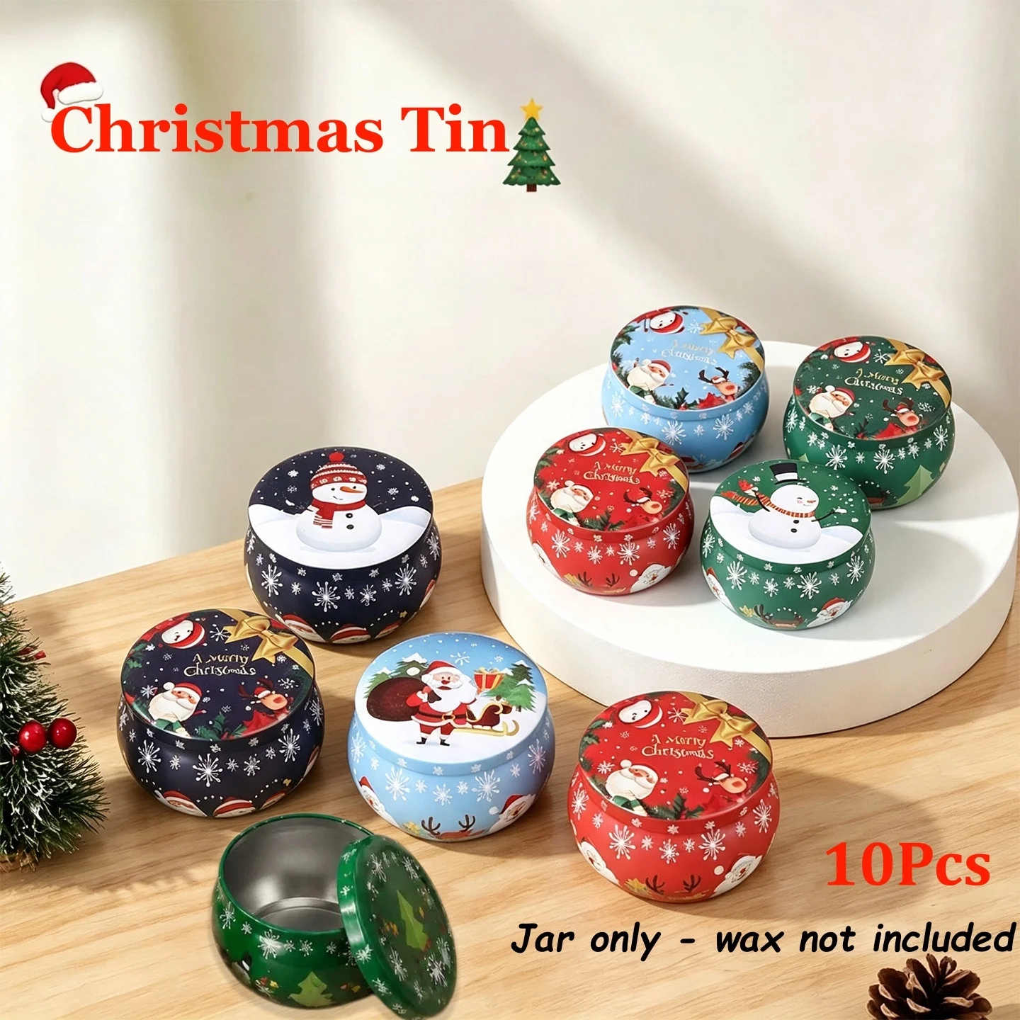 Tin Container Lid - Latas Redondas de Hojalata Vacías para