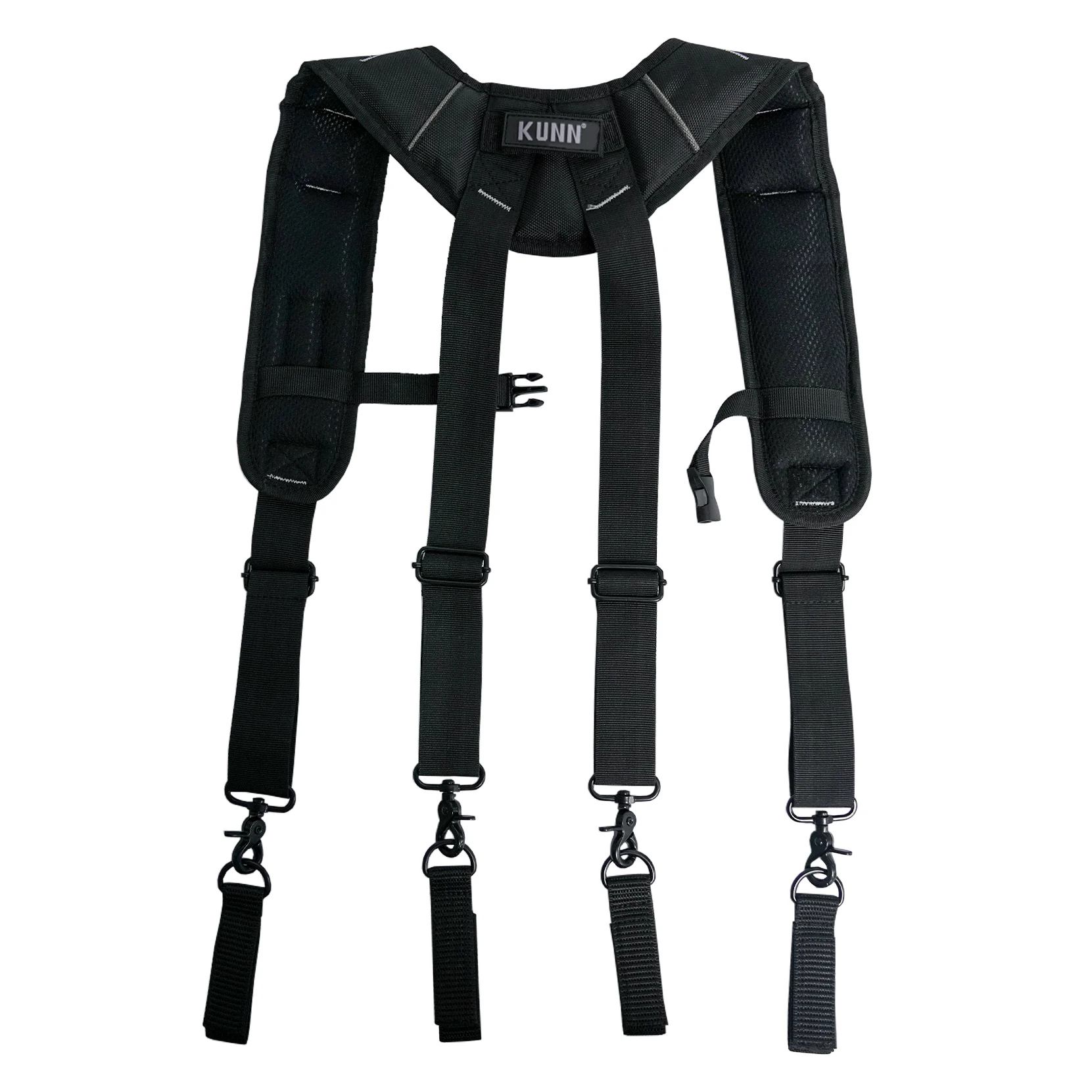 KUNN Tool Belt Suspenders for Men with Magnetic Wristband,Heavy Duty Work Suspender for Construction Electricians fram braces