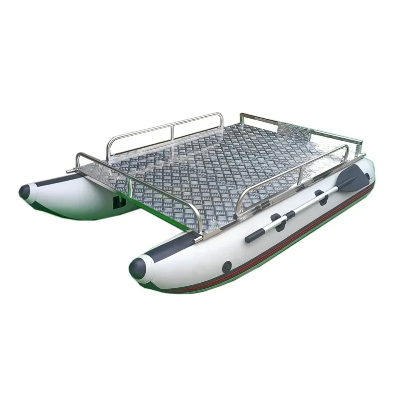 Double Body Inflatable Detachable Fishing Lure Platform Thickened Fishing Boat Lure Boat Water Platform Raft Fishing Boat