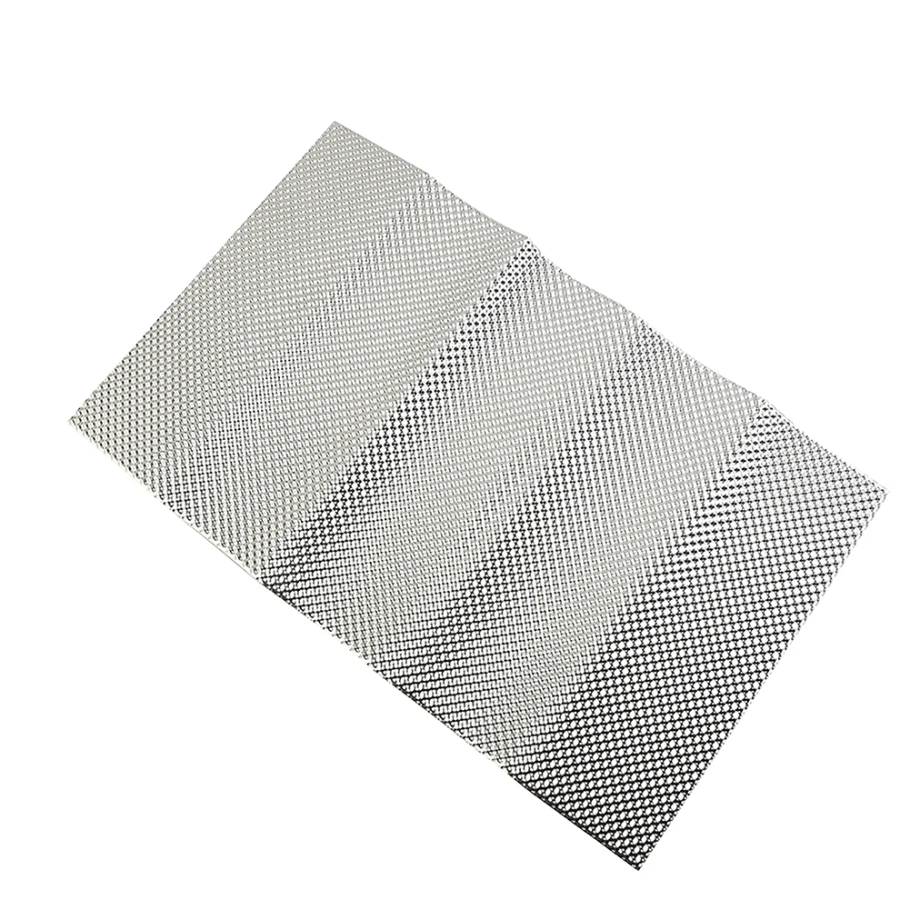 1 PC 300x500mm  Embossed Aluminum Heat Shield Heat Shield Firewal Floor Pan Fuel Tank Silver Turbo Manifold Aluminum Silver