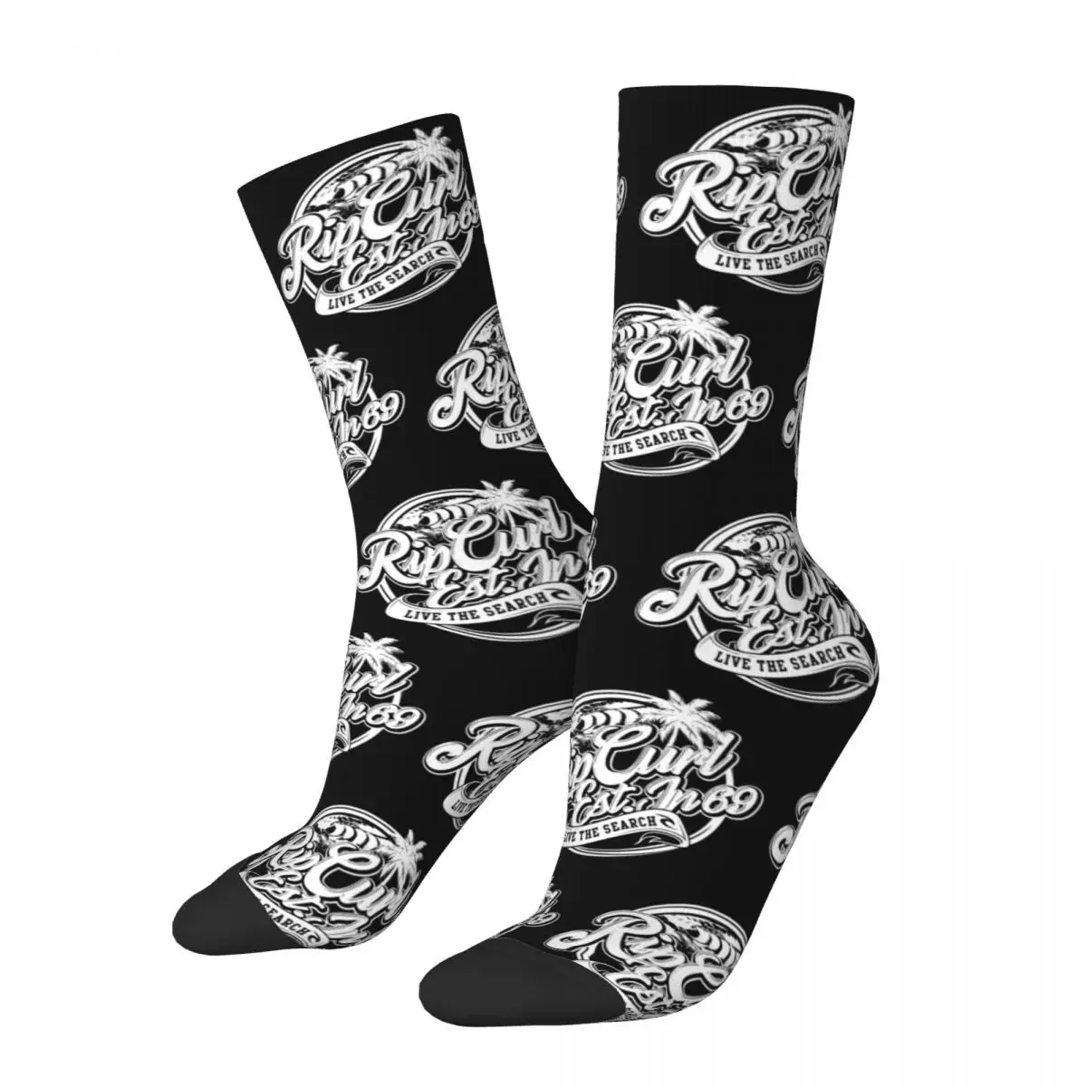 Rip Curl Live The Search Socks Merch For Men Women Surf Print Socks Soft Wonderful Gifts