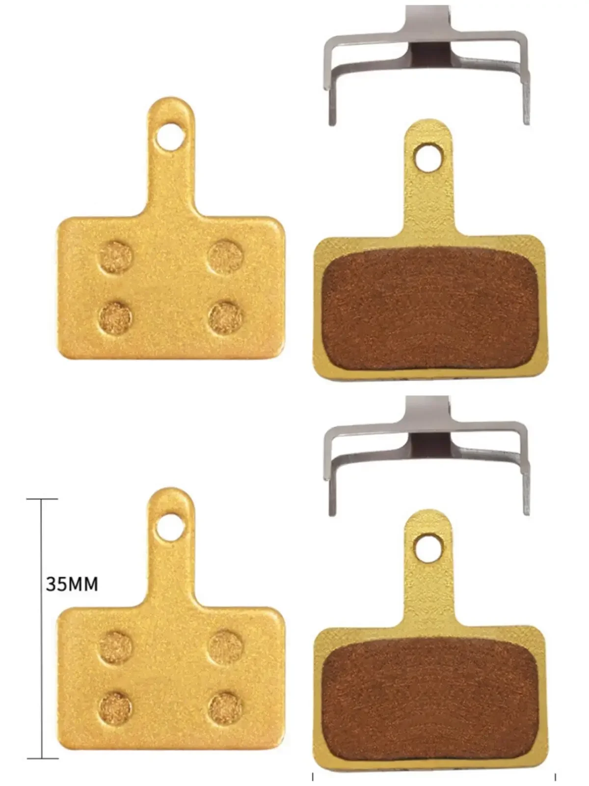 For Mountain Biking Metal Brake Pads Mountain Bike Brake Pads Braking Performance Easy Installation High Braking Power