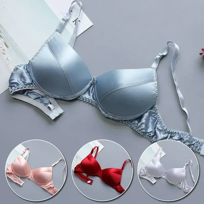 Sexy Plus Size Bra for Women - Double-sided Silk, Seamless, Thin & Breathable - No Steel Ring, Ultra Comfortable